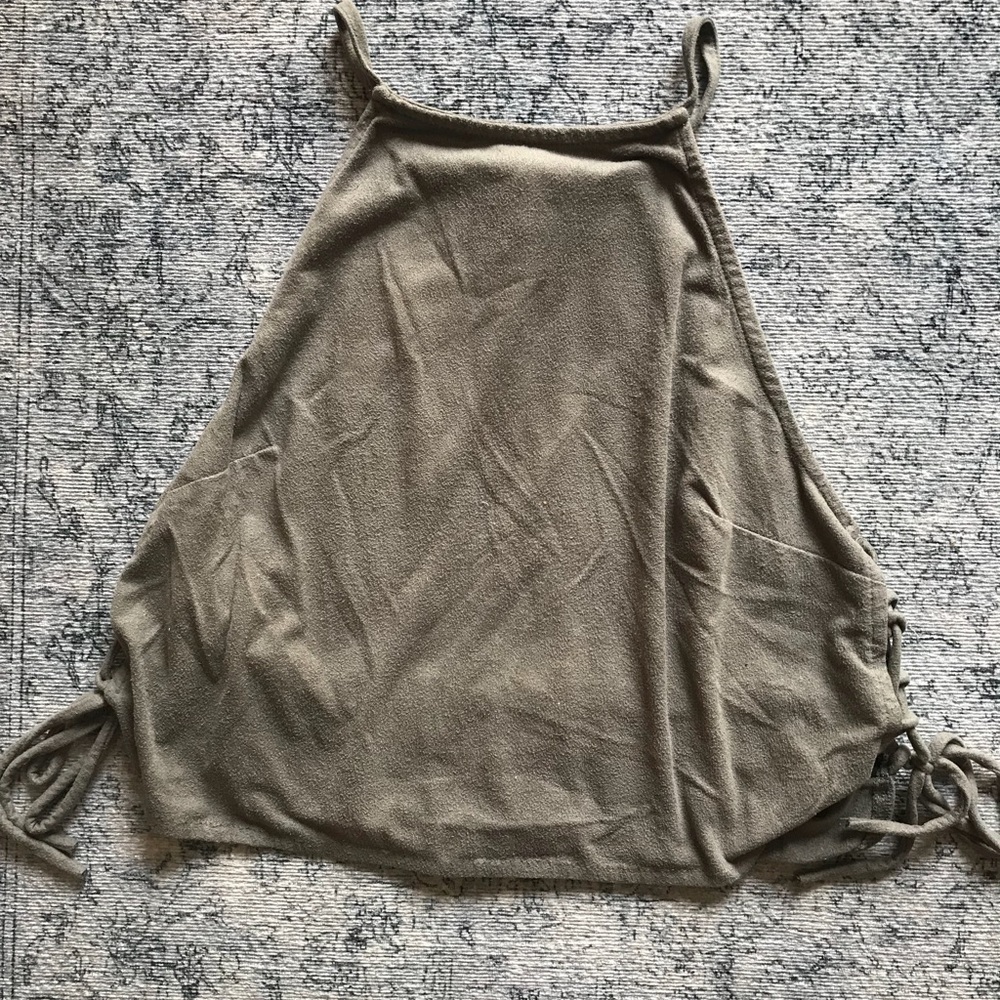Grey crop top
